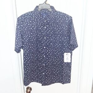Men's Navy Blue Floral Shirt